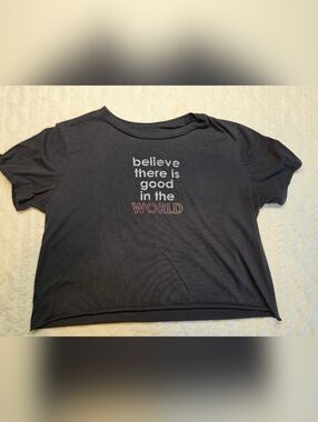 Social Scene Believe There Is Good In The World Cropped Tee M